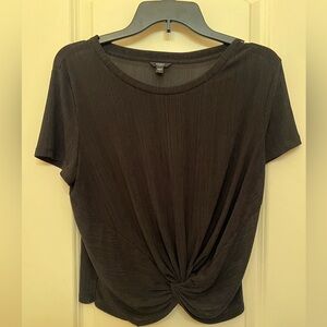 Black Sheer Guess Top